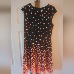 London Times Fit And Flare Cap Sleeve Dress